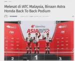 Melesat di IATC Malaysia, Binaan Astra Honda Back To Back Podium