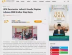 UKK Berstandar Industri Honda Siapkan Lulusan SMK Kalbar Siap Kerja