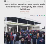 Asmo Kalbar Kenalkan New Honda Vario Evo 160 Lewat Rolling City dan Public Exhibition