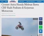 Crosser Astra Honda Melesat Bawa CRF Raih Podium di Kejurnas Motocross