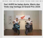 Dari AHRS ke balap dunia, Mario dan Veda siap berlaga di Grand Prix 2026