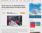 Masuk Tahun ke-18, Mudik Balik Bareng Honda Angkut Ribuan Pemudik dan Motor