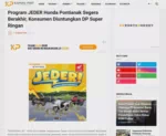 Program JEDER Honda Pontianak Segera Berakhir, Konsumen Diuntungkan DP Super Ringan