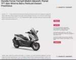 Honda Forza Tampil Makin Mewah: Panel TFT dan Warna Baru Perkuat Kesan Prestisius