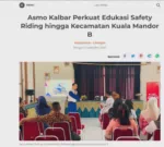 Asmo Kalbar Perkuat Edukasi Safety Riding hingga Kecamatan Kuala Mandor B