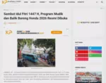 Sambut Idul Fitri 1447 H, Program Mudik dan Balik Bareng Honda 2026 Resmi Dibuka