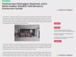 Festival Hari Pelanggan Nasional, Astra Motor Kalbar Satukan Hati Bersama Konsumen Honda