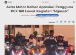 Astra Motor Kalbar Apresiasi Pengguna PCX 160 Lewat Kegiatan “Ngasab”