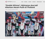 "Double Winner", Abimanyu dua kali kibarkan Merah Putih di Thailand