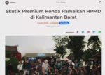 Skutik Premium Honda Ramaikan HPMD di Kalimantan Barat