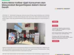 Astra Motor Kalbar Ajak Konsumen dan Masyarakat Berpartisipasi dalam Donor Darah