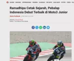 Ramadhipa Cetak Sejarah, Pebalap Indonesia Debut Terbaik di Moto3 Junior