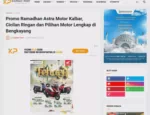Promo Ramadhan Astra Motor Kalbar, Cicilan Ringan dan Pilihan Motor Lengkap di Bengkayang