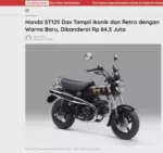 Honda ST125 Dax Tampil Ikonik dan Retro dengan Warna Baru, Dibanderol Rp 84,5 Juta
