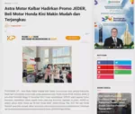 Astra Motor Kalbar Hadirkan Promo JEDER, Beli Motor Honda Kini Makin Mudah dan Terjangkau
