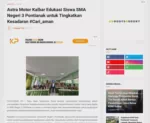 Astra Motor Kalbar Edukasi Siswa SMA Negeri 3 Pontianak untuk Tingkatkan Kesadaran #Cari_aman