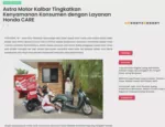 Astra Motor Kalbar Tingkatkan Kenyamanan Konsumen dengan Layanan Honda CARE