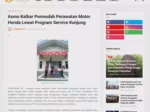 Asmo Kalbar Permudah Perawatan Motor Honda Lewat Program Service Kunjung