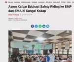 Asmo Kalbar Edukasi Safety Riding ke SMP dan SMA di Sungai Kakap