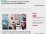 KLHN 2025: Astra Motor Yogyakarta Raih Predikat Best Main Dealer Nasional
