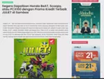 Segera Dapatkan Honda BeAT, Scoopy, atau PCX160 dengan Promo Kredit Terbaik JULIET di Sambas
