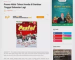 Promo Akhir Tahun Honda di Sambas Tinggal Sebentar Lagi