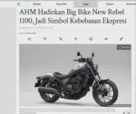 AHM Hadirkan Big Bike New Rebel 1100, Jadi Simbol Kebebasan Ekspresi