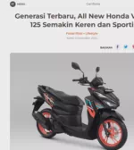 Generasi Terbaru, All New Honda Vario 125 Semakin Keren dan Sporti