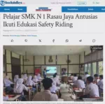 Pelajar SMK N 1 Rasau Jaya Antusias Ikuti Edukasi Safety Riding
