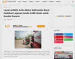 Lewat AHASS, Astra Motor Kalimantan Barat Hadirkan Layanan Honda CARE Gratis untuk Kondisi Darurat
