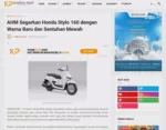 AHM Segarkan Honda Stylo 160 dengan Warna Baru dan Sentuhan Mewah