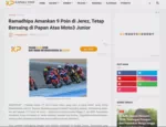 Ramadhipa Amankan 9 Poin di Jerez, Tetap Bersaing di Papan Atas Moto3 Junior