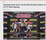 Pebalap Muda Astra Honda Raih Double Podium di IHTTC 2026 Sepang