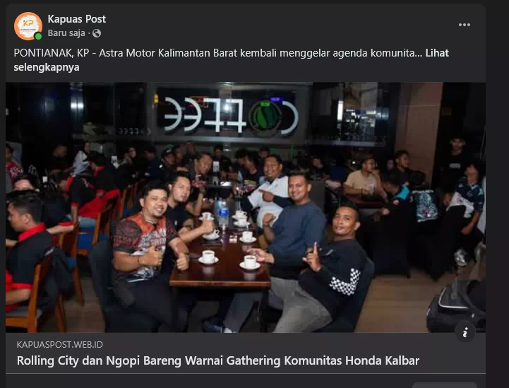 Astra Motor Kalimantan Barat kembali menggelar agenda komunitas