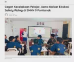 Cegah Kecelakaan Pelajar, Asmo Kalbar Edukasi Safety Riding di SMKN 9 Pontianak