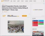 Bekali Pengendara Pemula, Astra Motor Kalimantan Barat Edukasi Safety Riding di SMK Negeri 1 Rasau Jaya