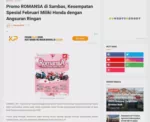 Promo ROMANSA di Sambas, Kesempatan Spesial Februari Miliki Honda dengan Angsuran Ringan