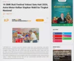 16 SMK Ikuti Festival Vokasi Satu Hati 2026, Astra Motor Kalbar Siapkan Wakil ke Tingkat Nasional
