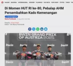 Di Momen HUT RI ke-80, Pebalap AHM Persembahkan Kado Kemenangan