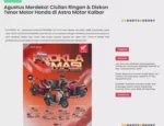 Agustus Merdeka! Cicilan Ringan &amp; Diskon Tenor Motor Honda di Astra Motor Kalbar