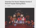 Disambut Tari Kecak, Pebalap Honda di MotoGP Kopdar Bareng Bikers