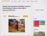Bangkit dari Kecelakaan Kualifikasi, Valrossi Persembahkan Podium untuk AHM di Kejurnas Motocross