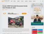 Honda CARE Permudah Konsumen Honda Atasi Kendala di Jalan
