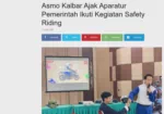 Asmo Kalbar Ajak Aparatur Pemerintah Ikuti Kegiatan Safety Riding