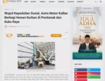 Wujud Kepedulian Sosial, Astra Motor Kalbar Berbagi Hewan Kurban di Pontianak dan Kubu Raya