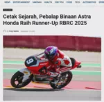 Cetak Sejarah, Pebalap Binaan Astra Honda Raih Runner-Up RBRC 2025