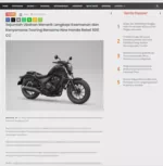 Sejumlah Ubahan Menarik Lengkapi Keamanan dan Kenyamana Touring Bersama New Honda Rebel 500 CC