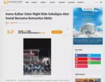Asmo Kalbar Gelar Night Ride Sekaligus Aksi Sosial Bersama Komunitas Matic