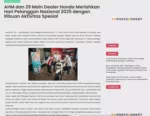 AHM dan 29 Main Dealer Honda Meriahkan Hari Pelanggan Nasional 2025 dengan Ribuan Aktivitas Spesial