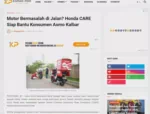 Motor Bermasalah di Jalan? Honda CARE Siap Bantu Konsumen Asmo Kalbar